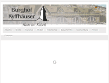 Tablet Screenshot of burghof-kyffhaeuser.de